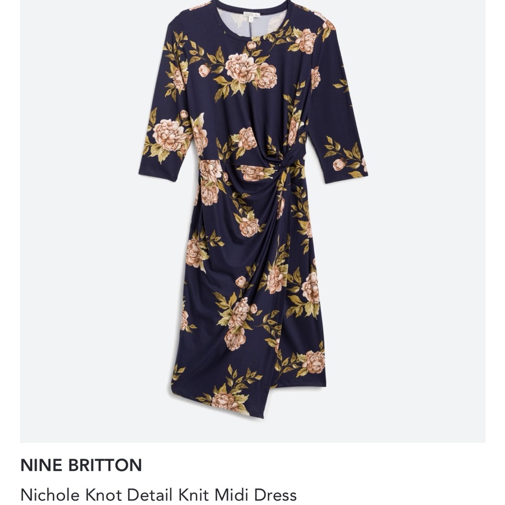 Nine Britton Magic Dress in Navy Floral